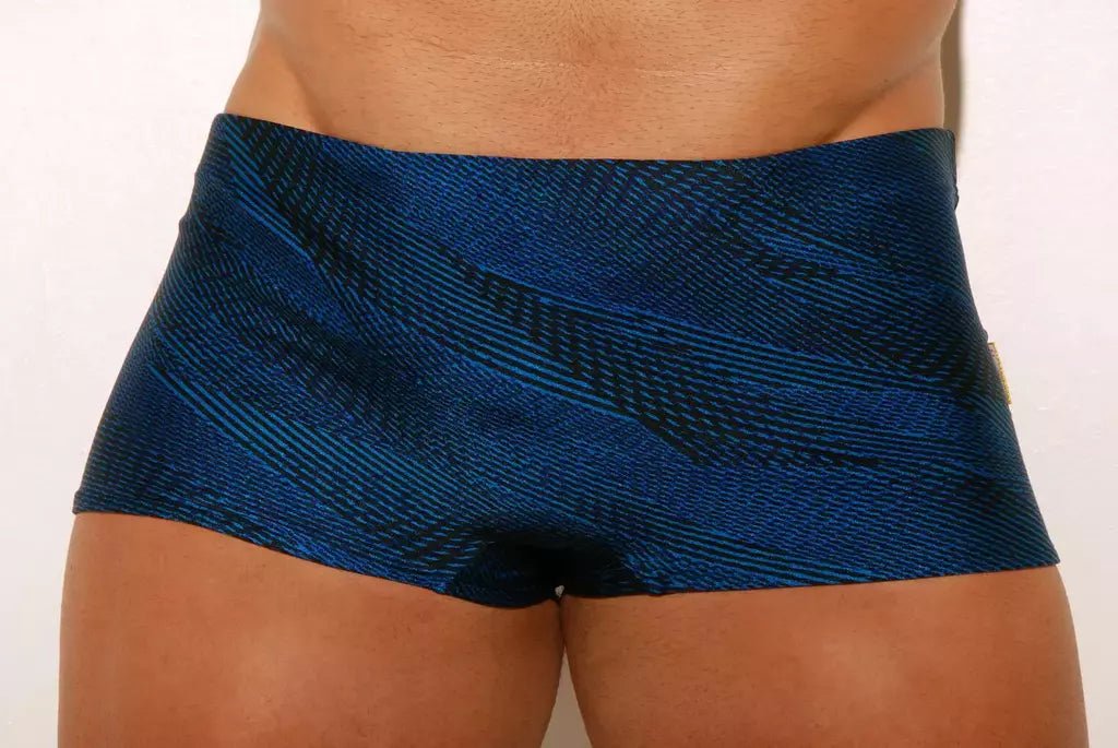 Laser Boxer Square Cut Swim Briefs - Aberbeach