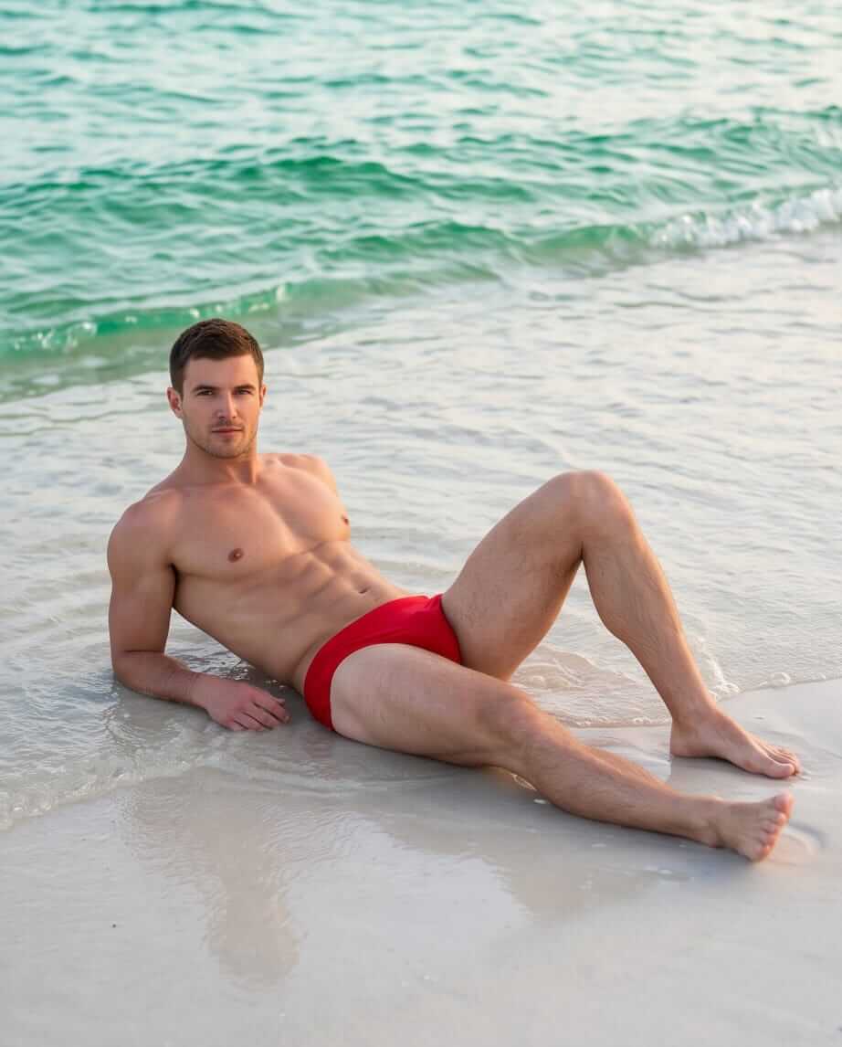Red Togs swim brief 6 cm side - Aberbeach