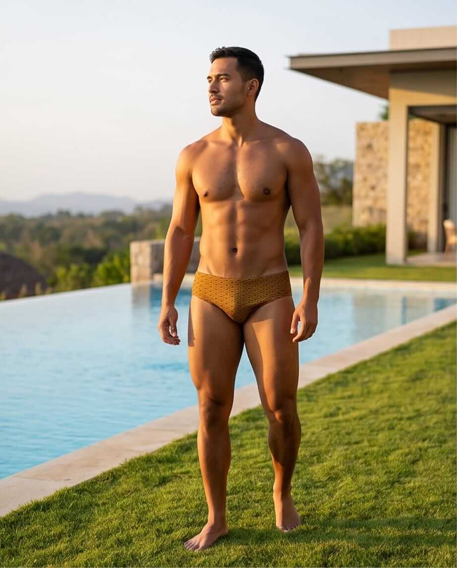 Shell Mens Togs Swim Wear 6 cm side - Aberbeach