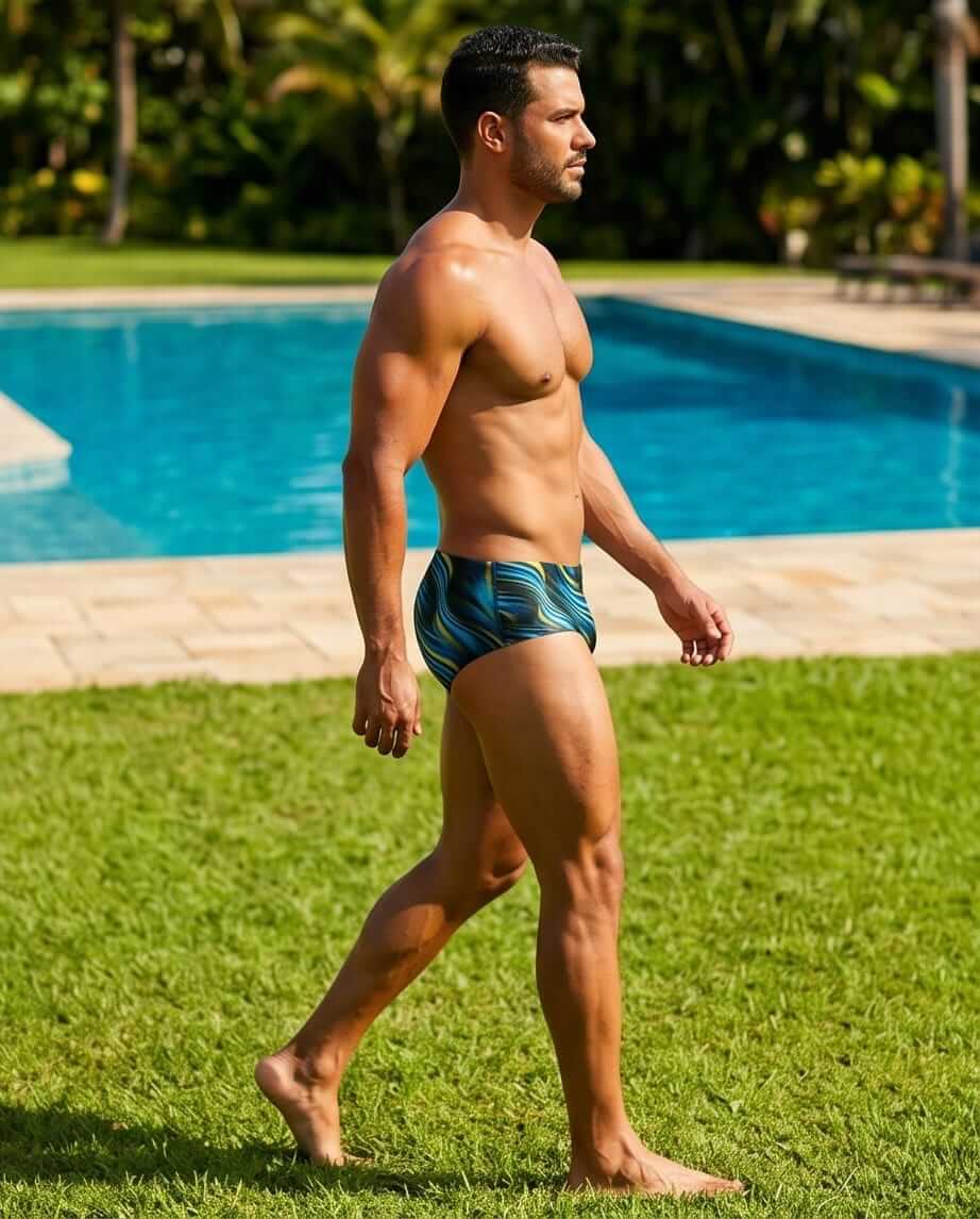 Tie Dye Classic swim brief 13 cm side - Aberbeach