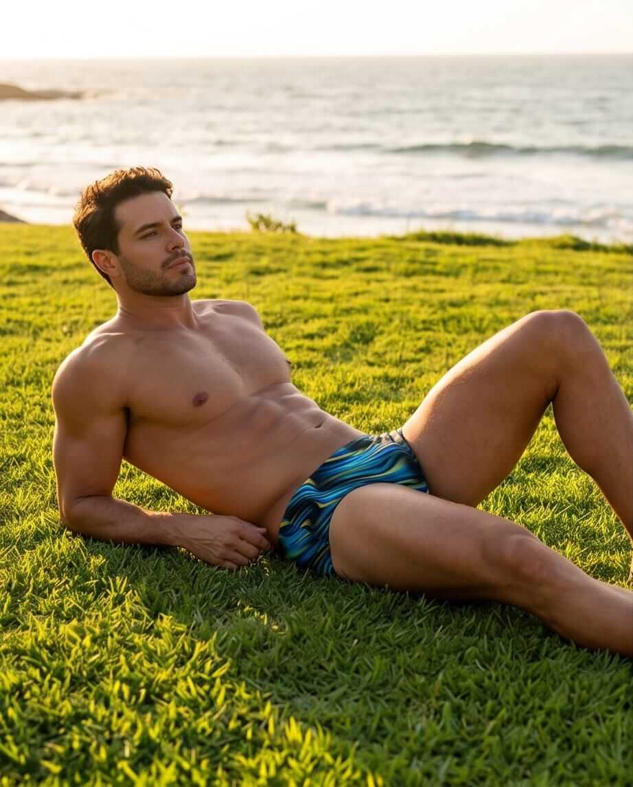 Tie Dye Classic swim brief 13 cm side - Aberbeach