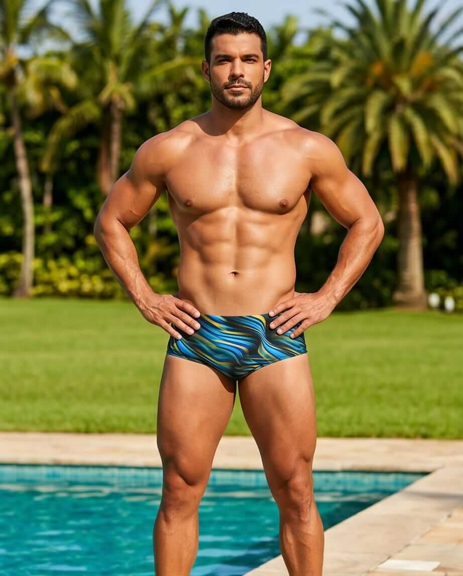 Tie Dye Classic swim brief 13 cm side - Aberbeach