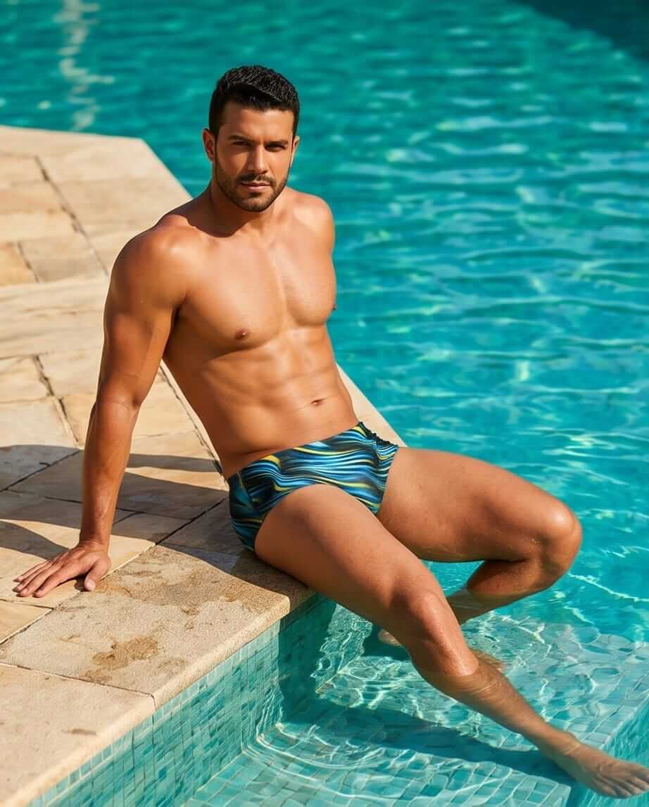Tie Dye Classic swim brief 13 cm side - Aberbeach
