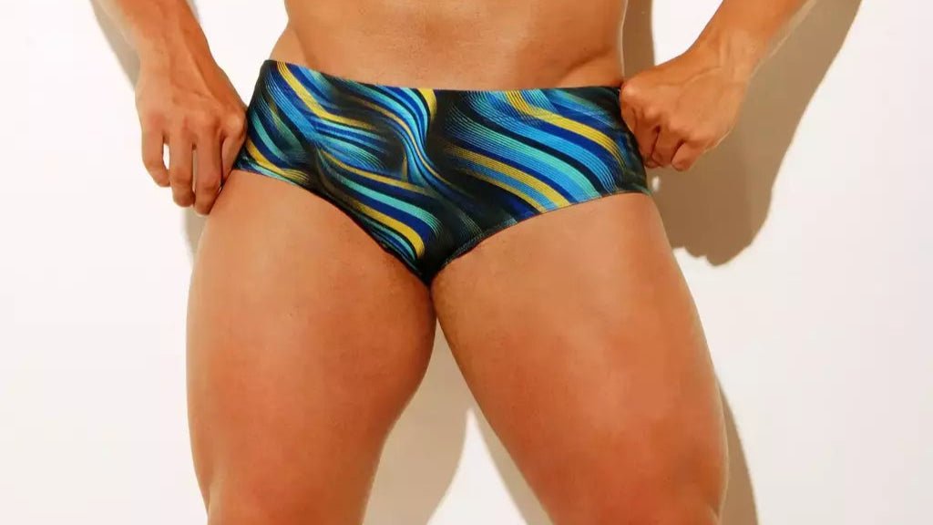 Tie Dye Low Rise swim brief 10 cm - Aberbeach