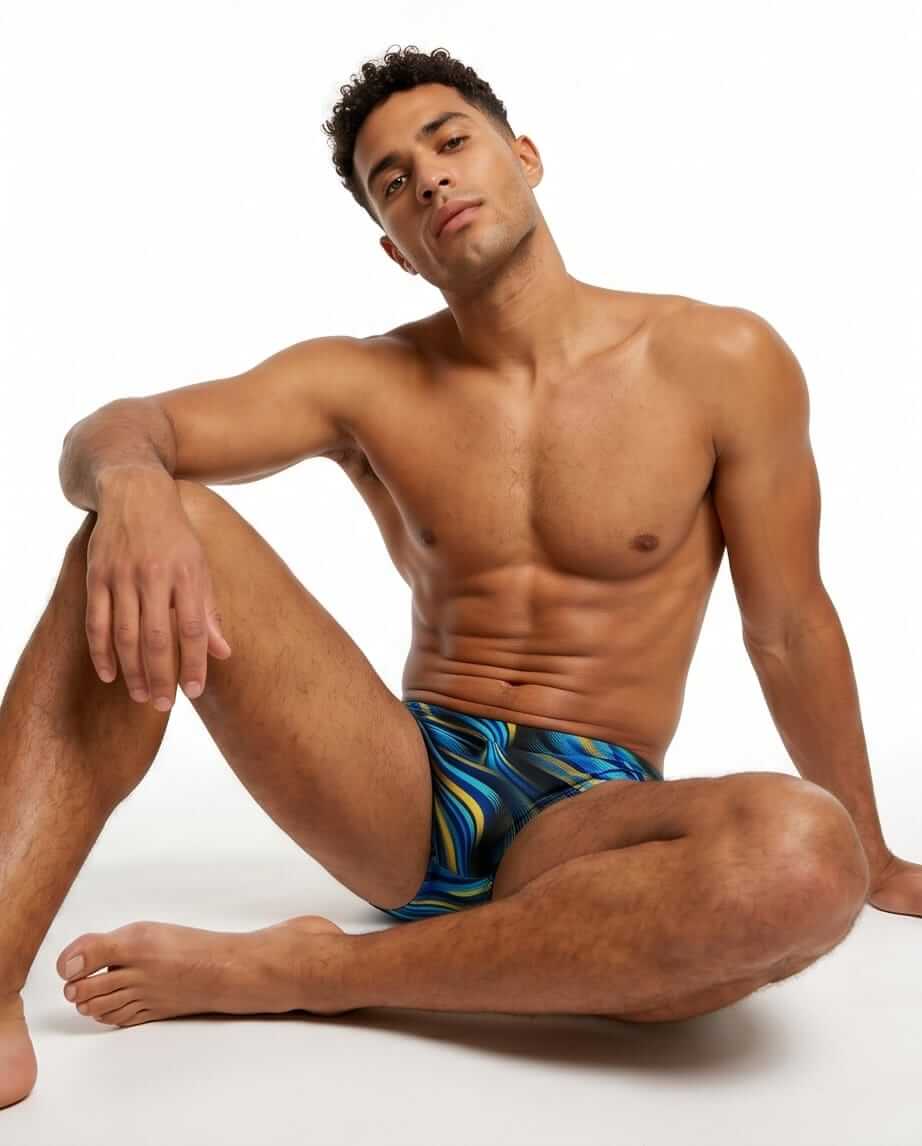 Tie Dye Low Rise swim brief 10 cm - Aberbeach