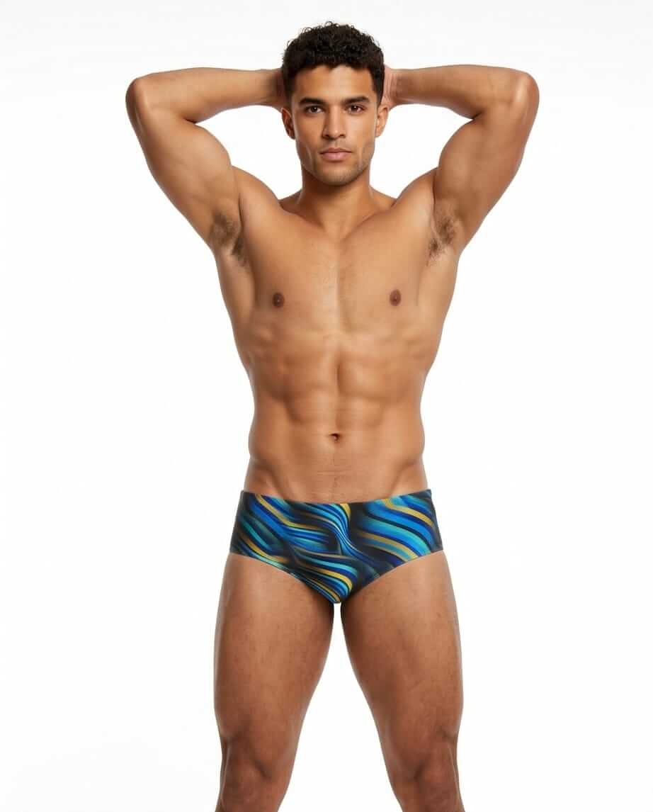 Tie Dye Low Rise swim brief 10 cm - Aberbeach