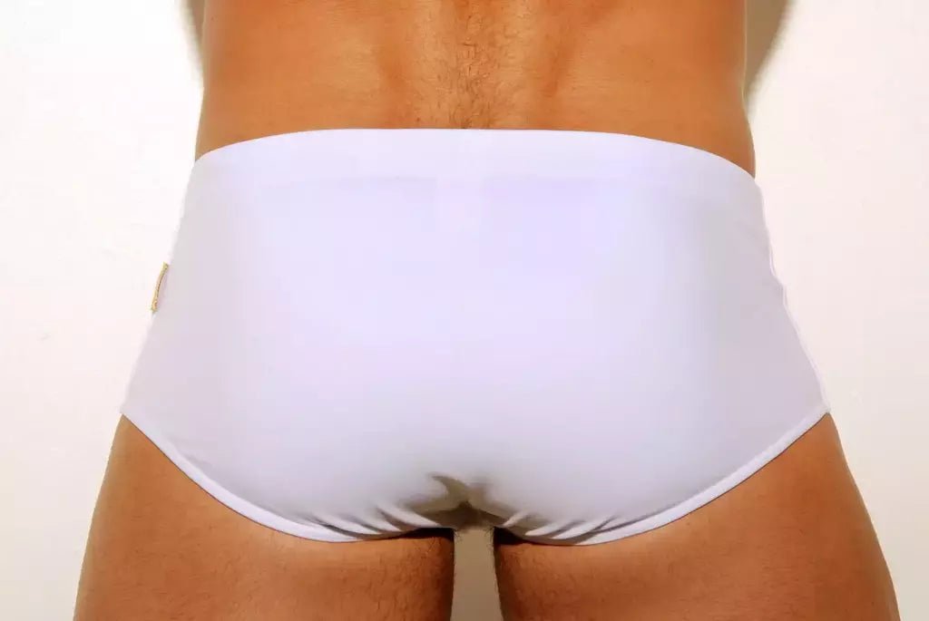Traditional White Beach Trunks - Aberbeach