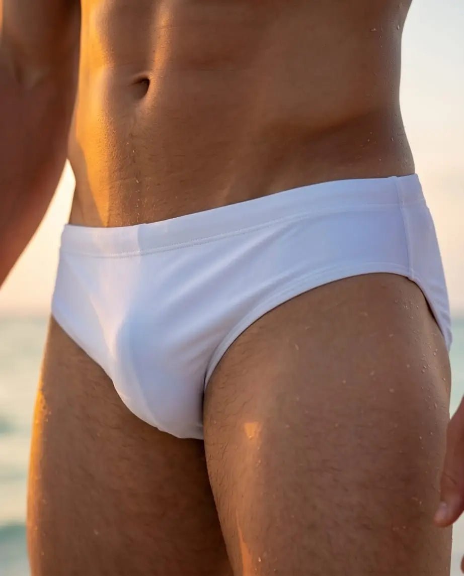 White Swim Briefs 6 CM Side - Aberbeach