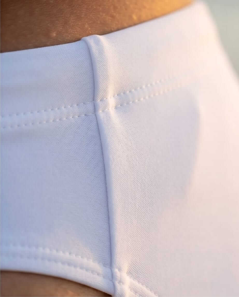 White Swim Briefs 6 CM Side - Aberbeach