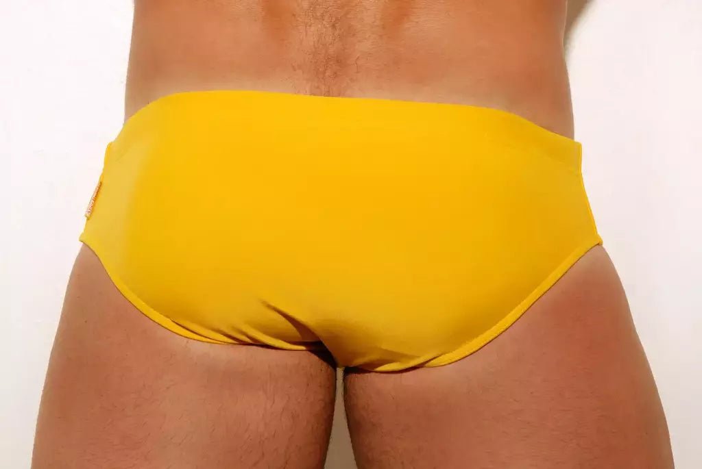 Yellow Swim Brief 6 cm Side - Aberbeach