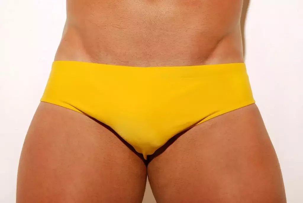 Yellow Swim Brief 6 cm Side - Aberbeach